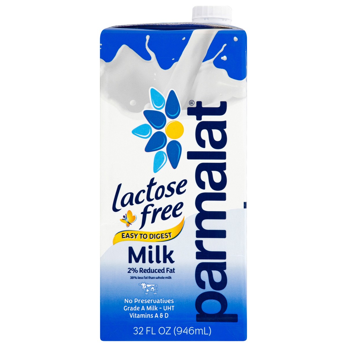 slide 1 of 14, Parmalat Milk, Lactose Free Shelf Stable, 32 fl oz