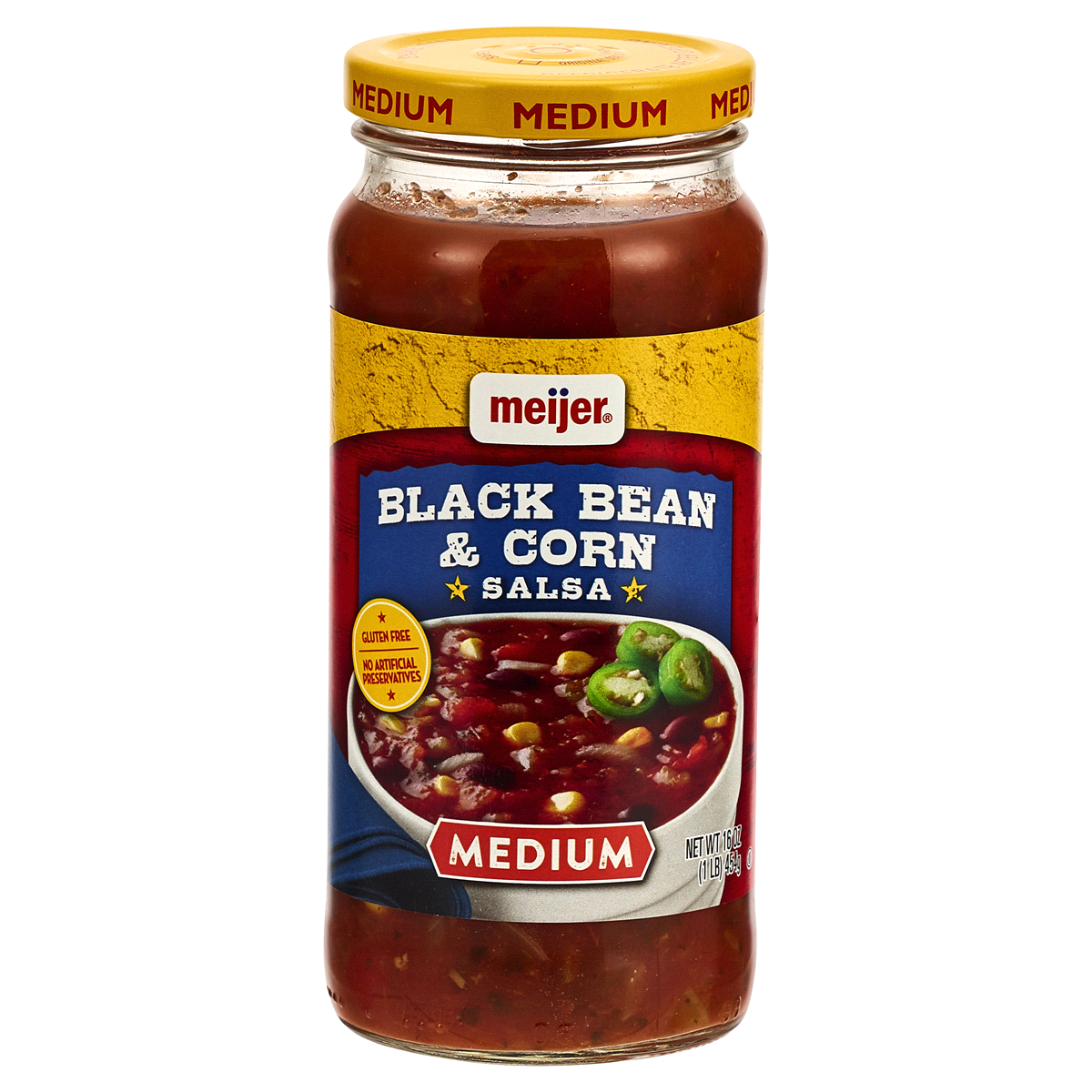 slide 1 of 1, True Goodness Corn & Black Bean Medium Salsa, 16 oz