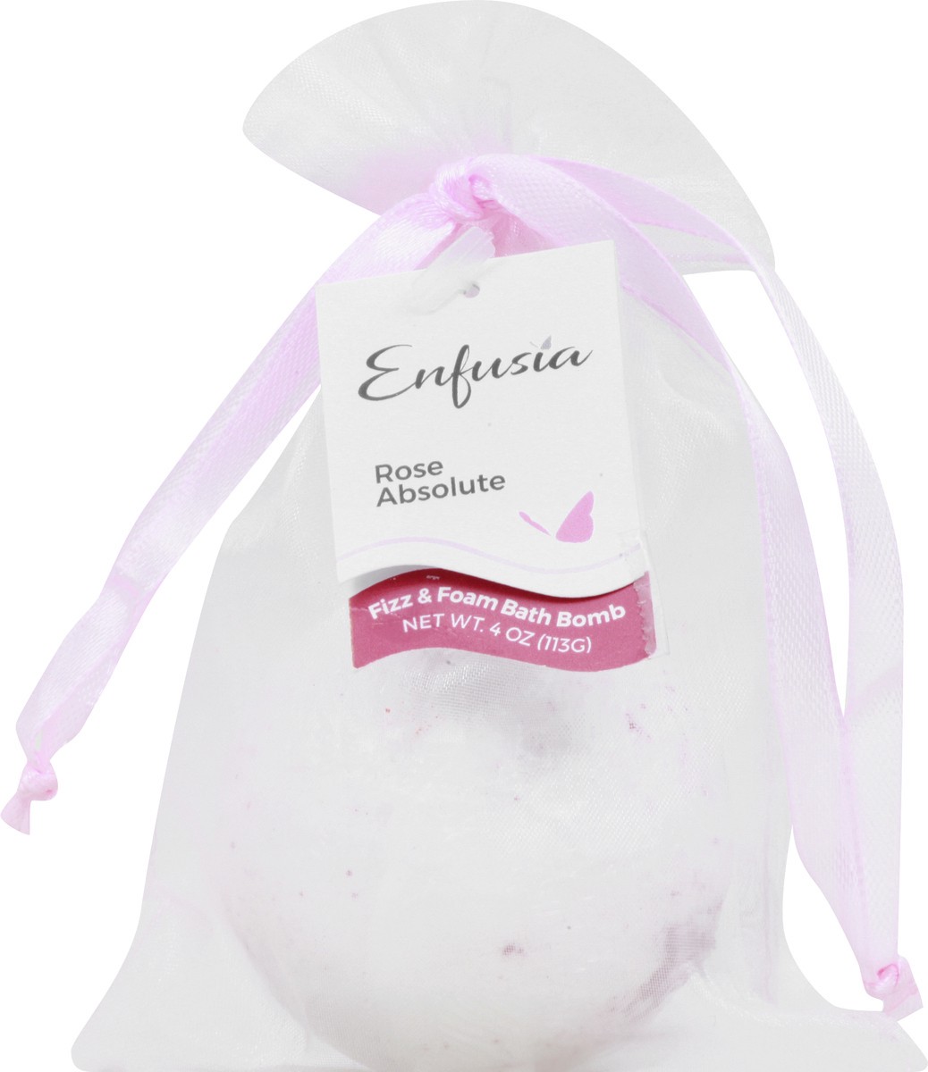 slide 1 of 8, Enfusia Fizz & Foam Rose Absolute Bath Bomb 4 oz, 4 oz