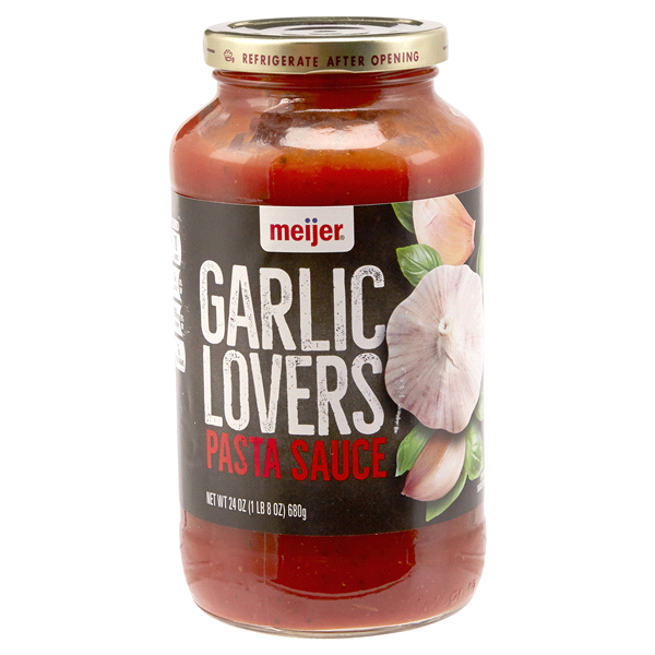 slide 1 of 1, Meijer Garlic Lovers Pasta Sauce, 24 oz