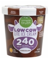 slide 1 of 1, Simple Truth Low Cow Lite Chocolate Ice Cream, 1 pint