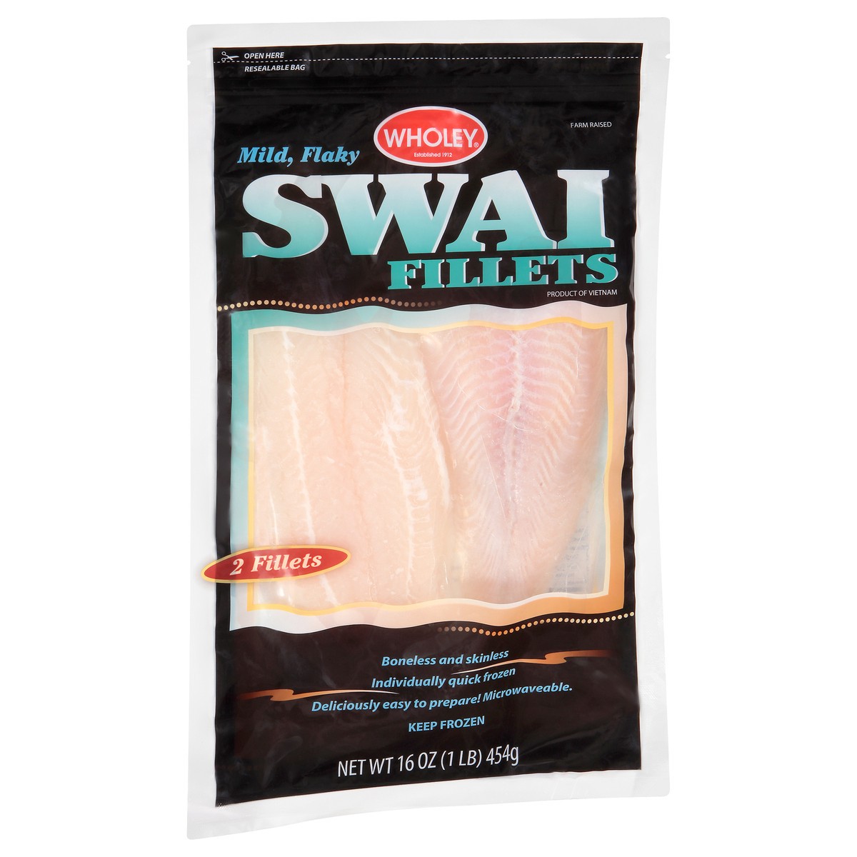 slide 8 of 13, Wholey Fillets Swai 16 oz, 16 oz