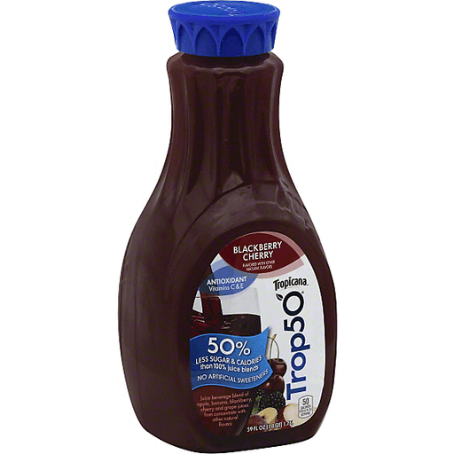 slide 1 of 1, Tropicana Trop50 Blackberry Cherry Juice Drink - 59 fl oz, 59 fl oz