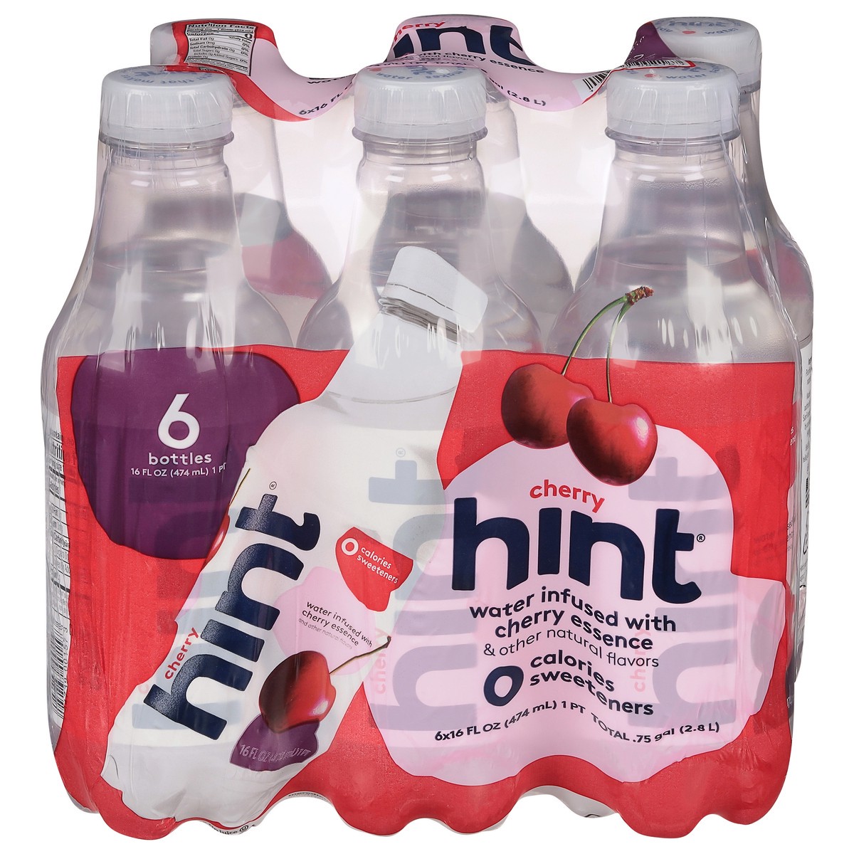 slide 1 of 51, Hint Cherry Water - 6 ct, 6 ct; 16 fl oz