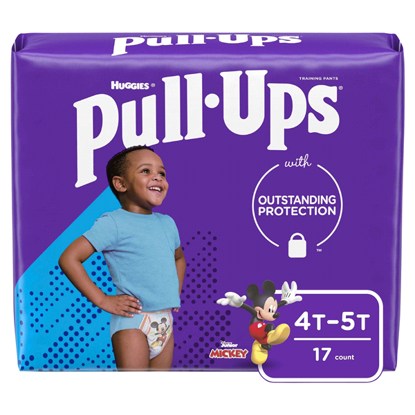 slide 1 of 1, Pull-Ups Training Pants With Learning Designs For Boys 4T-5T Jumbo Pack, 18 ct