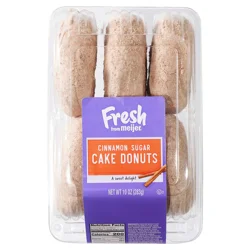 FRESH FROM MEIJER FFM Cinnamon Sugar Cake Donut 6ct