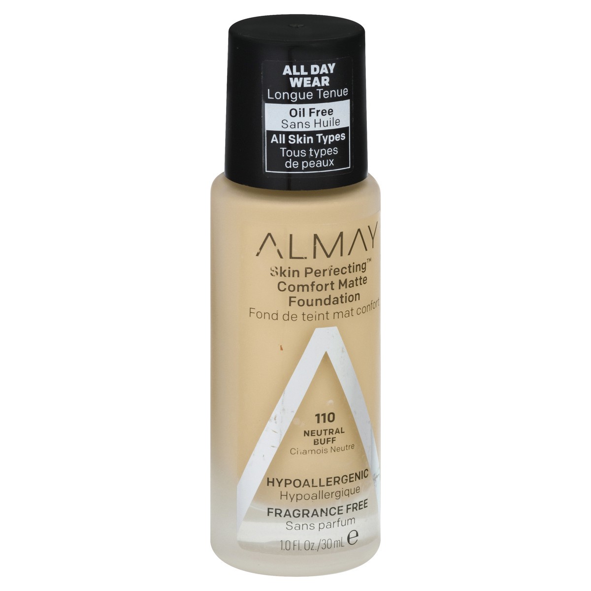 slide 2 of 9, Almay Skin Perfecting Neutral Buff 110 Comfort Matte Foundation 1 oz, 1 oz