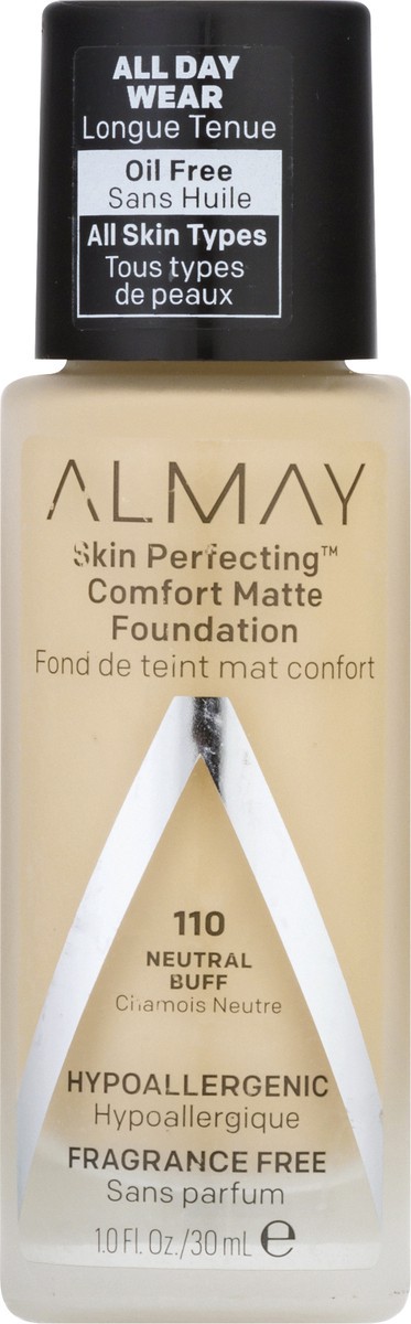 slide 6 of 9, Almay Skin Perfecting Neutral Buff 110 Comfort Matte Foundation 1 oz, 1 oz