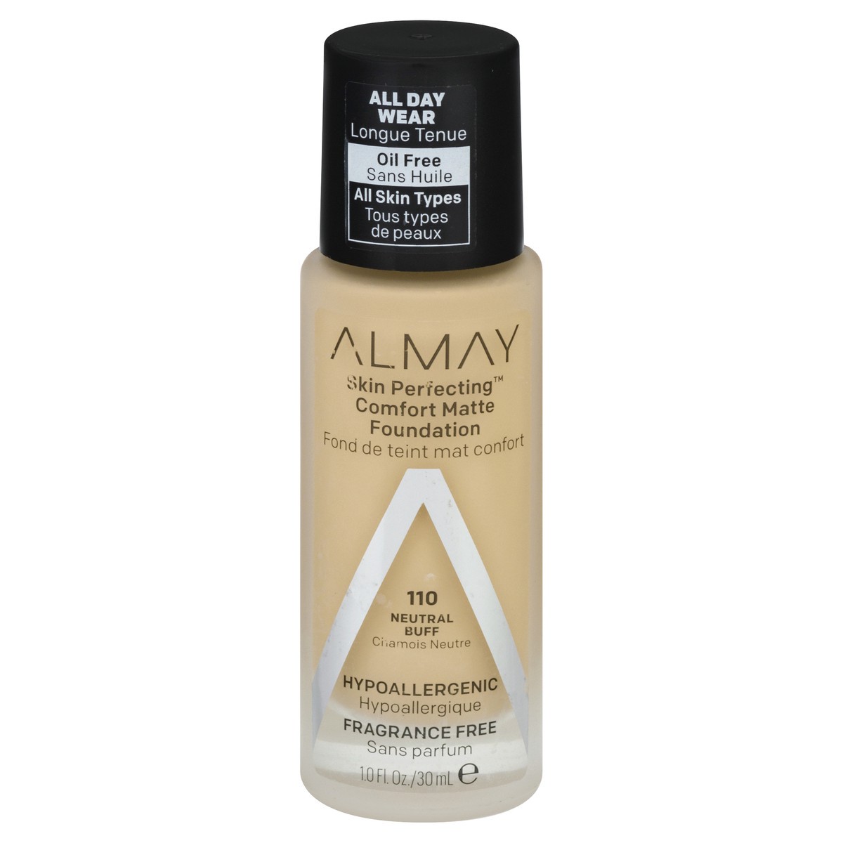 slide 1 of 9, Almay Skin Perfecting Neutral Buff 110 Comfort Matte Foundation 1 oz, 1 oz