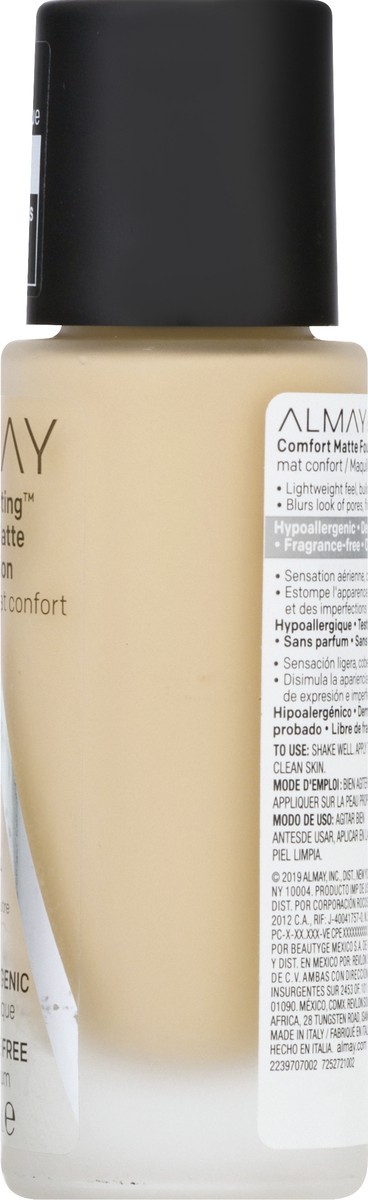 slide 8 of 9, Almay Skin Perfecting Neutral Buff 110 Comfort Matte Foundation 1 oz, 1 oz