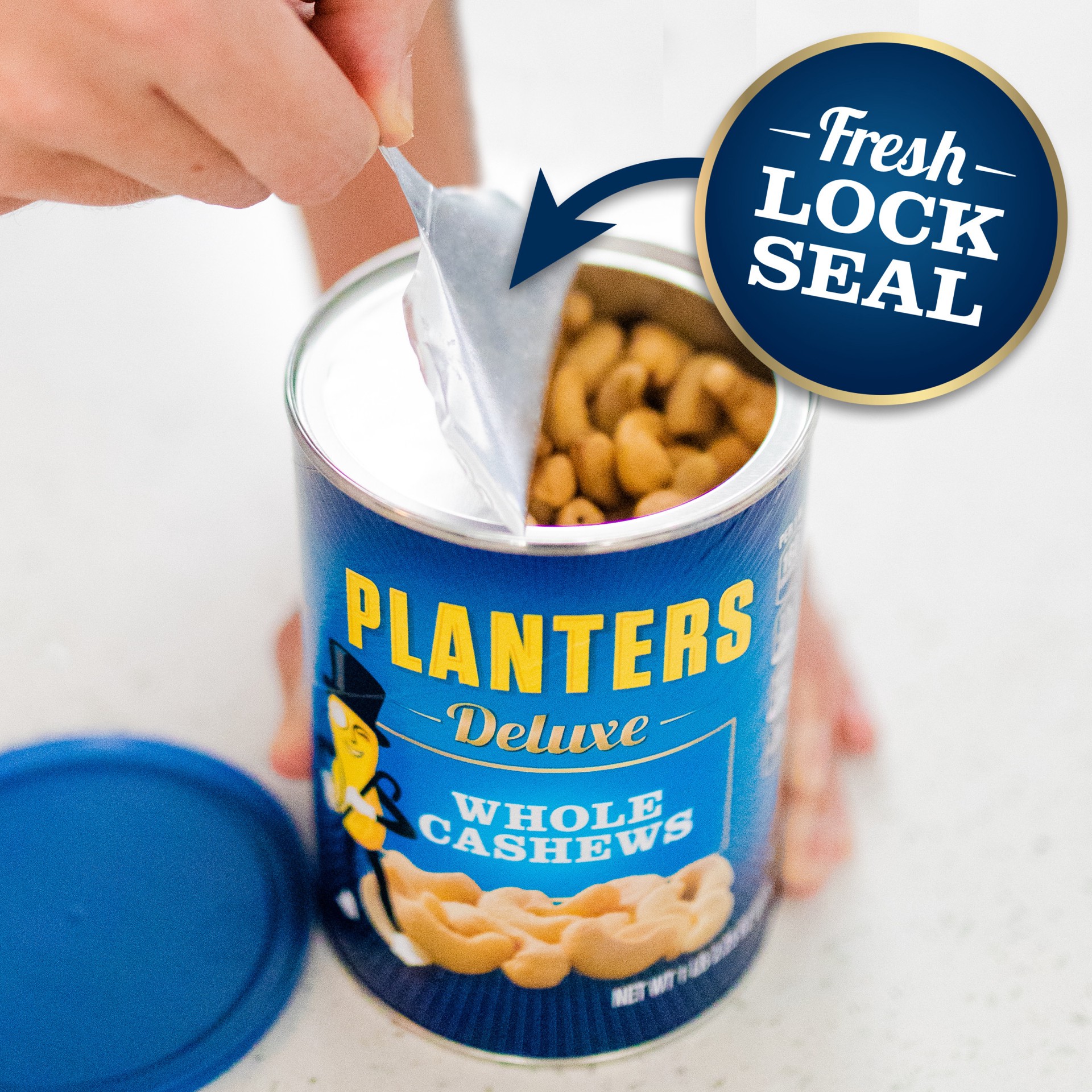 slide 3 of 5, Planters Deluxe Whole Salted Cashews 18.25 oz, 18.25 oz