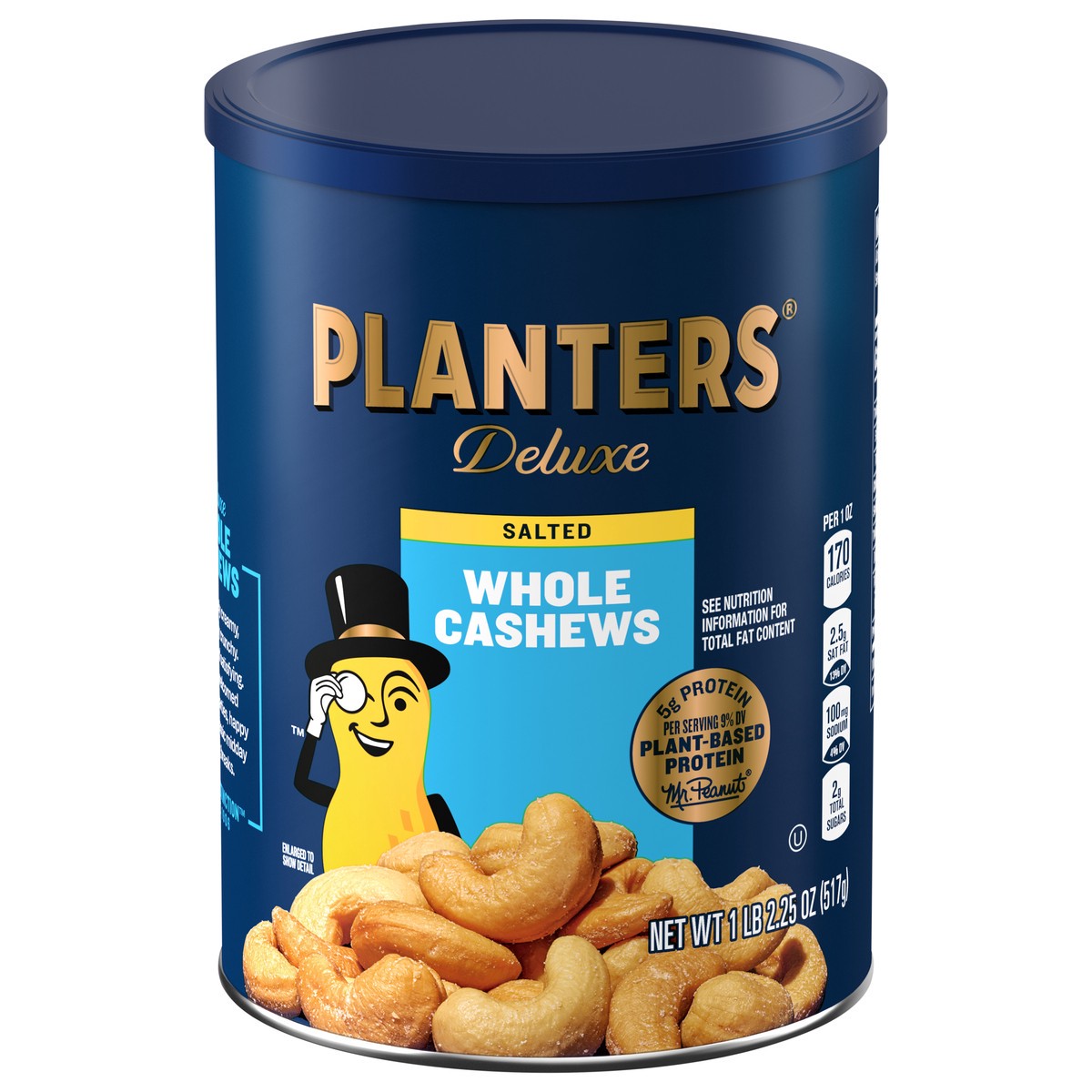 slide 1 of 5, Planters Deluxe Whole Salted Cashews 18.25 oz, 18.25 oz