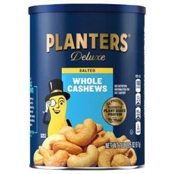 Planters Deluxe Whole Salted Cashews 18.25 oz