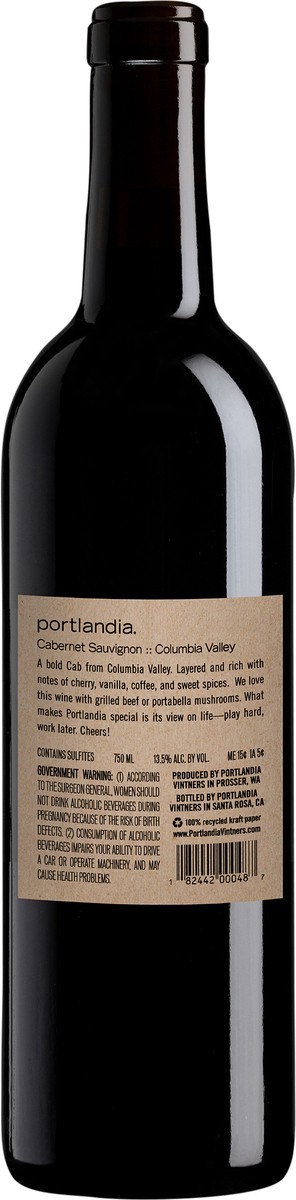 slide 2 of 3, Portlandia Big Believer Cabernet Sauvignon, 750 ml