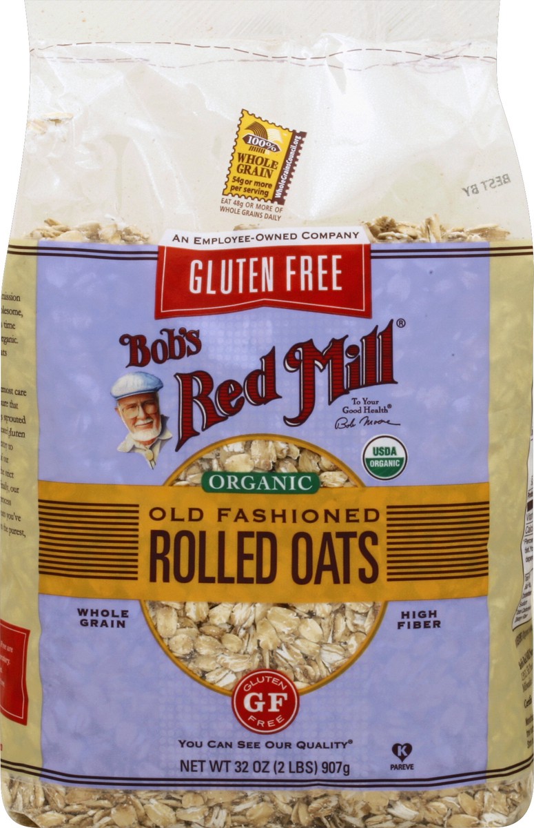 slide 5 of 5, Bob's Red Mill Old Fashioned Rolled Oats, 32 oz