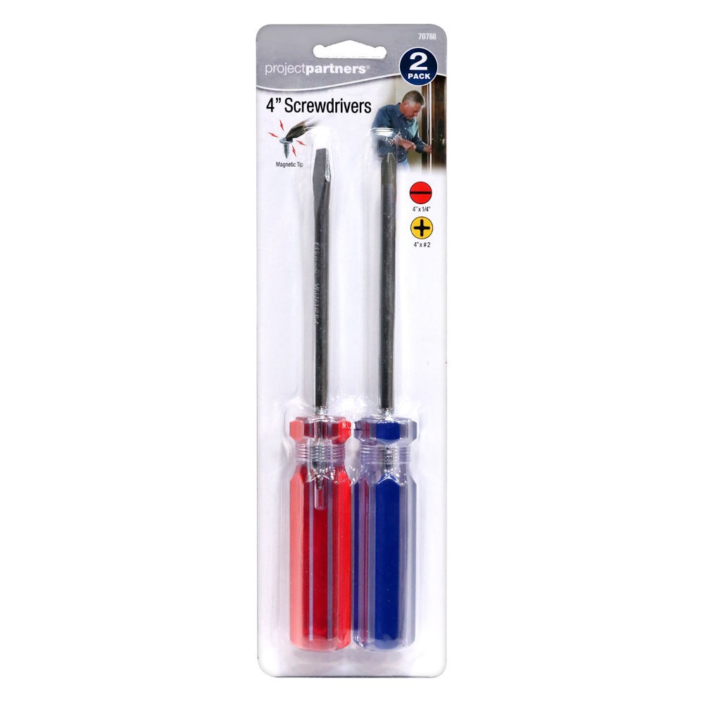 slide 1 of 2, Project Partners 2 Piece Screwdriver Set, 2 ct