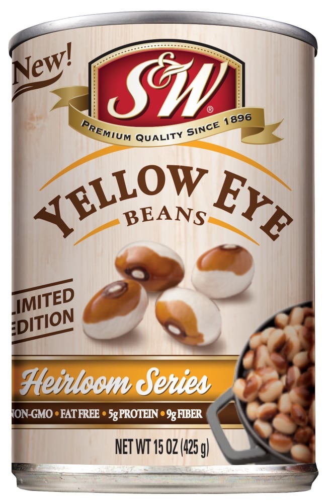 slide 1 of 1, S&W Heirloom Yellow Eye Canned Beans, 15 oz