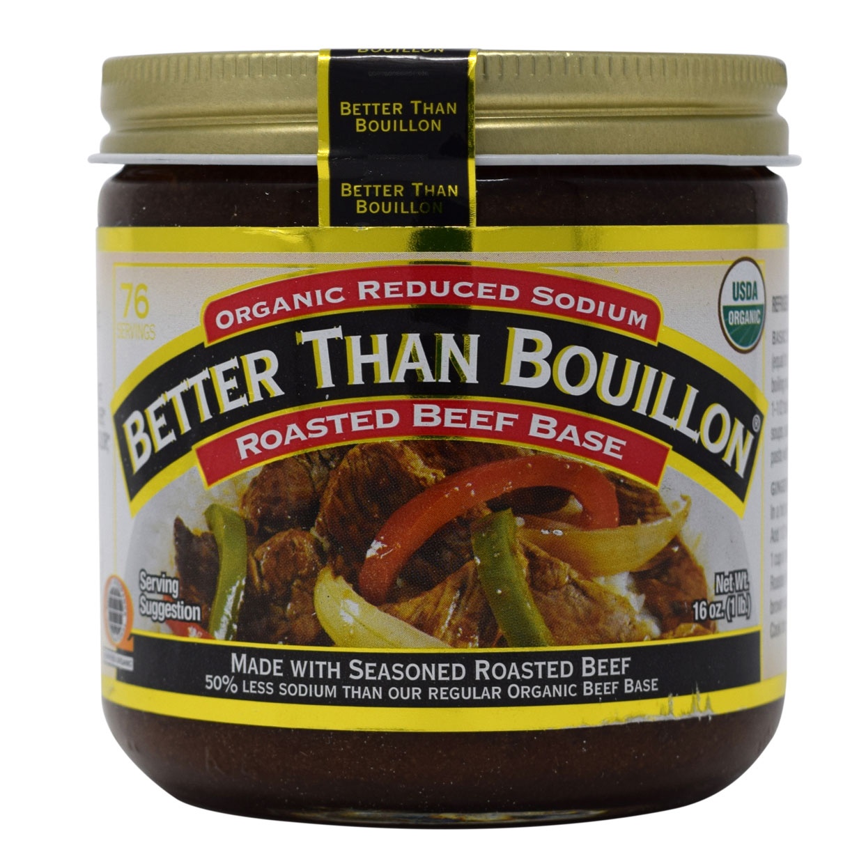 slide 1 of 2, Better than Bouillon Organic Roasted Beef Base, 16 oz