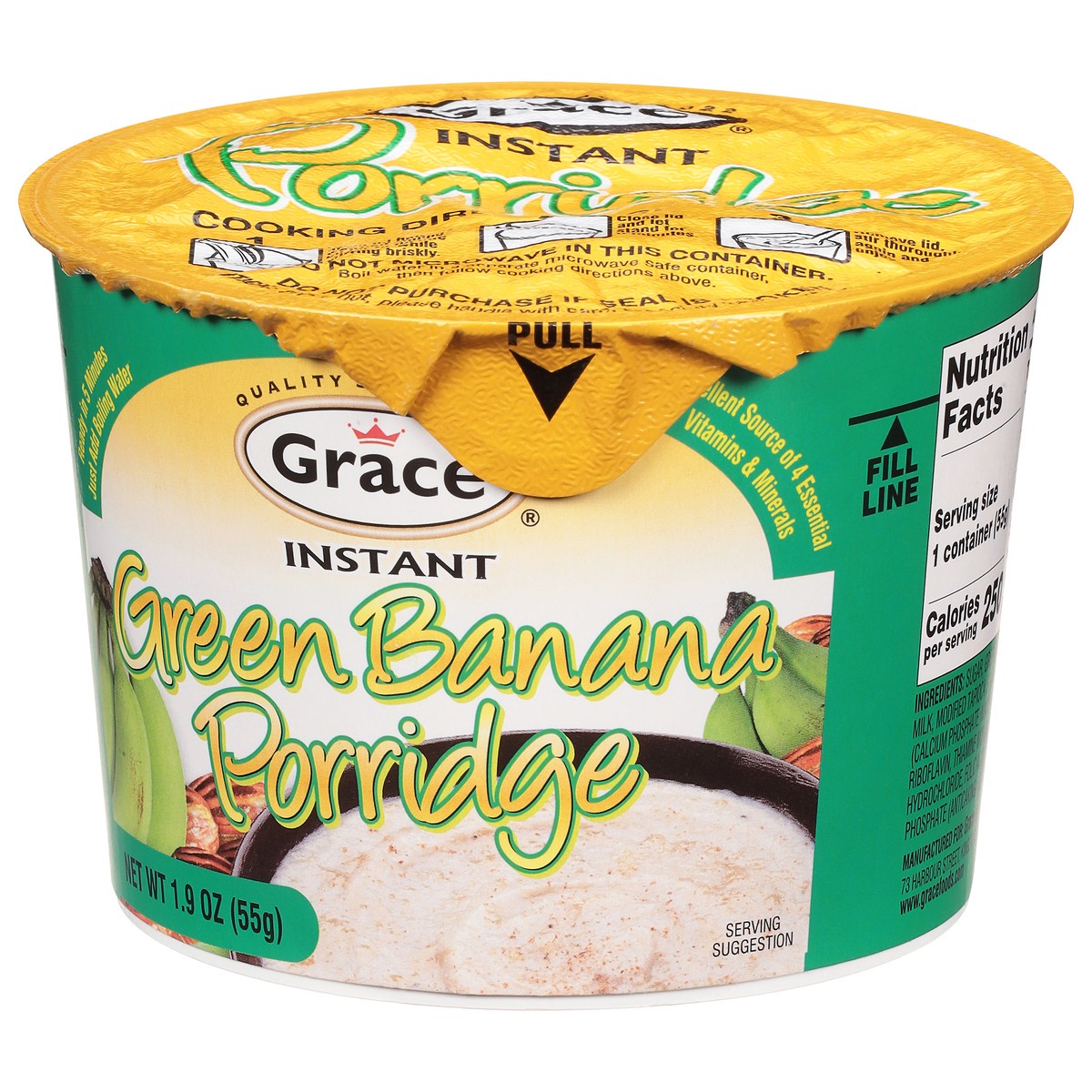 slide 2 of 9, Grace Instant Green Banana Porridge 1.9 oz, 1.9 oz