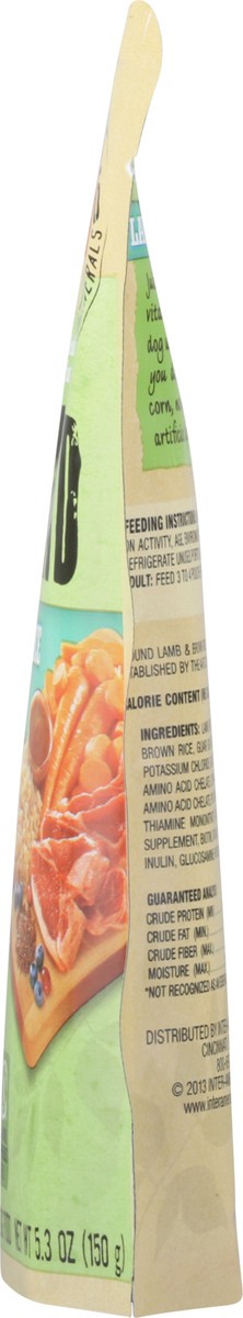 slide 8 of 9, Abound Natural Lamb & Brown Rice Stew in Gravy Adult Dog Food 5.3 oz Pouch, 5.3 oz