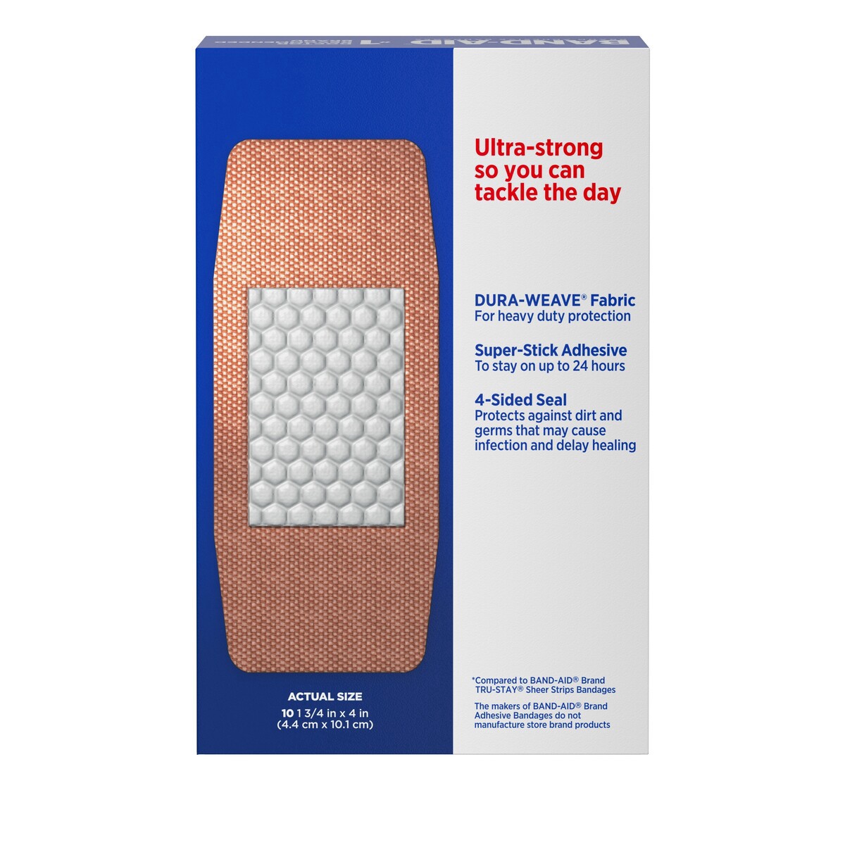 slide 8 of 9, BAND-AID Toughstrips Extra Large Bandages, 10 ct