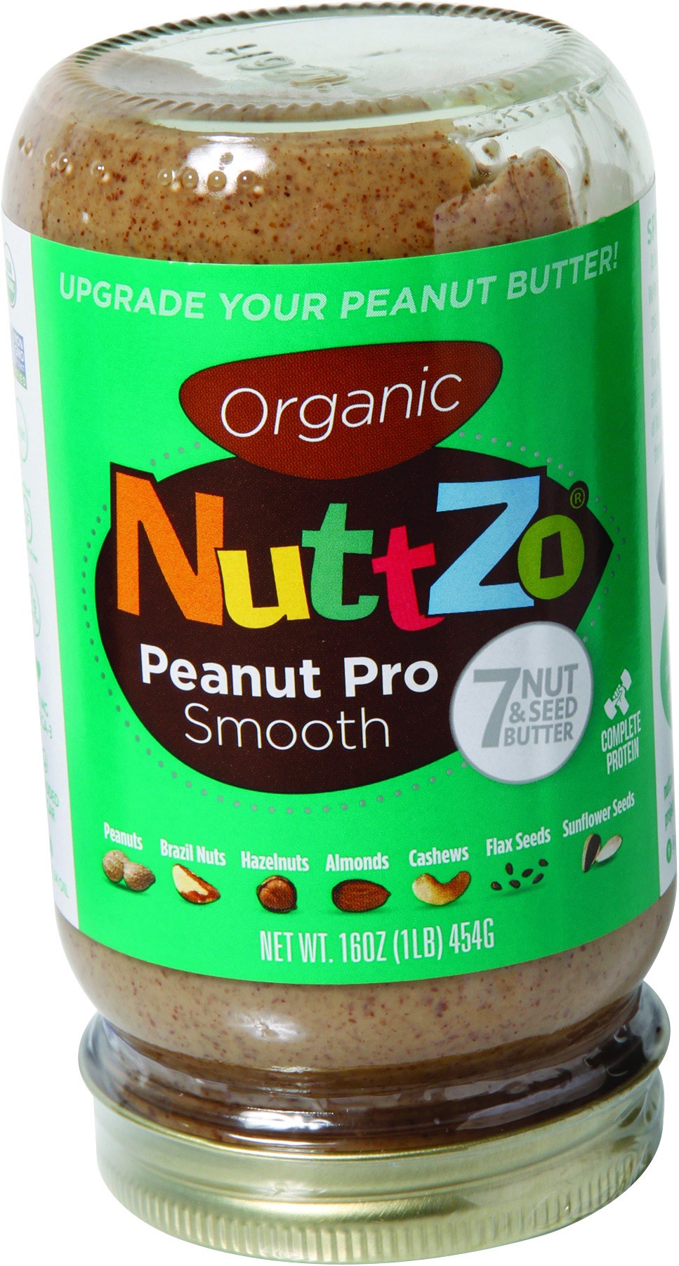 slide 1 of 1, NuttZo Nuttzo Organic Seven Nut And Seed Butter Smooth, 16 oz