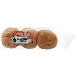 J.J. Cassone Sliced Sandwich Rolls - 6 Rolls
