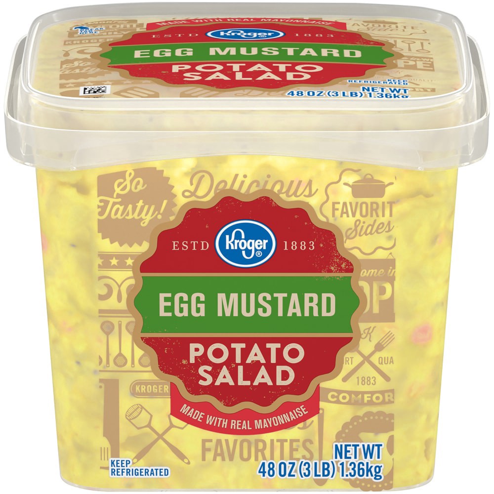 slide 1 of 3, Kroger Egg Mustard Potato Salad, 3 lb