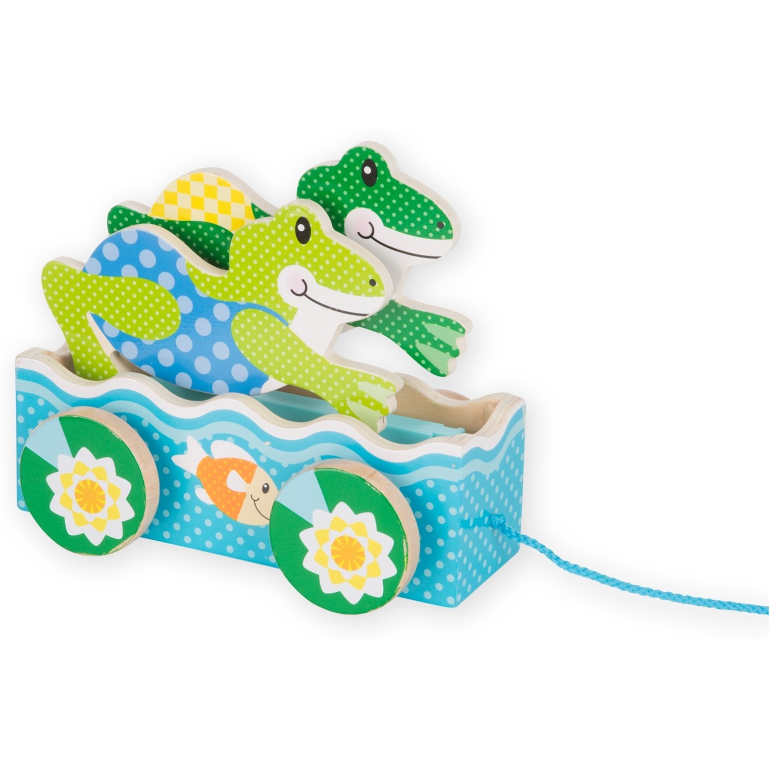 slide 1 of 1, Melissa & Doug First Play Friendly Frogs Pull Toy, 1 ct