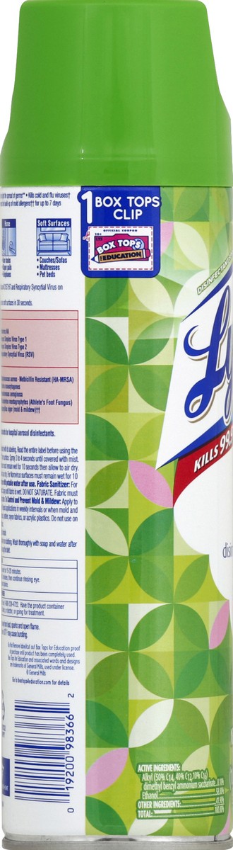 slide 5 of 6, Lysol Brand New Day Green Apple & Aloe Scent Disinfectant Spray, 19 oz