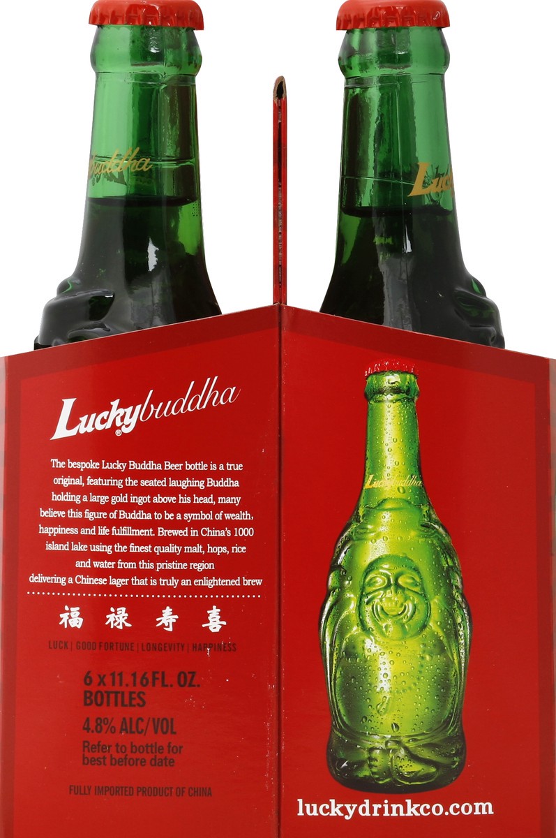 slide 2 of 4, Lucky Buddha Brew 6 ea, 6 ct; 11.2 oz