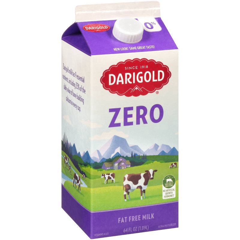 slide 2 of 3, Darigold Zero Fat Free Milk 64 fl oz, 64 fl oz