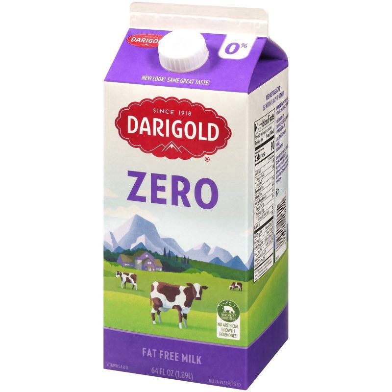 slide 3 of 3, Darigold Zero Fat Free Milk 64 fl oz, 64 fl oz