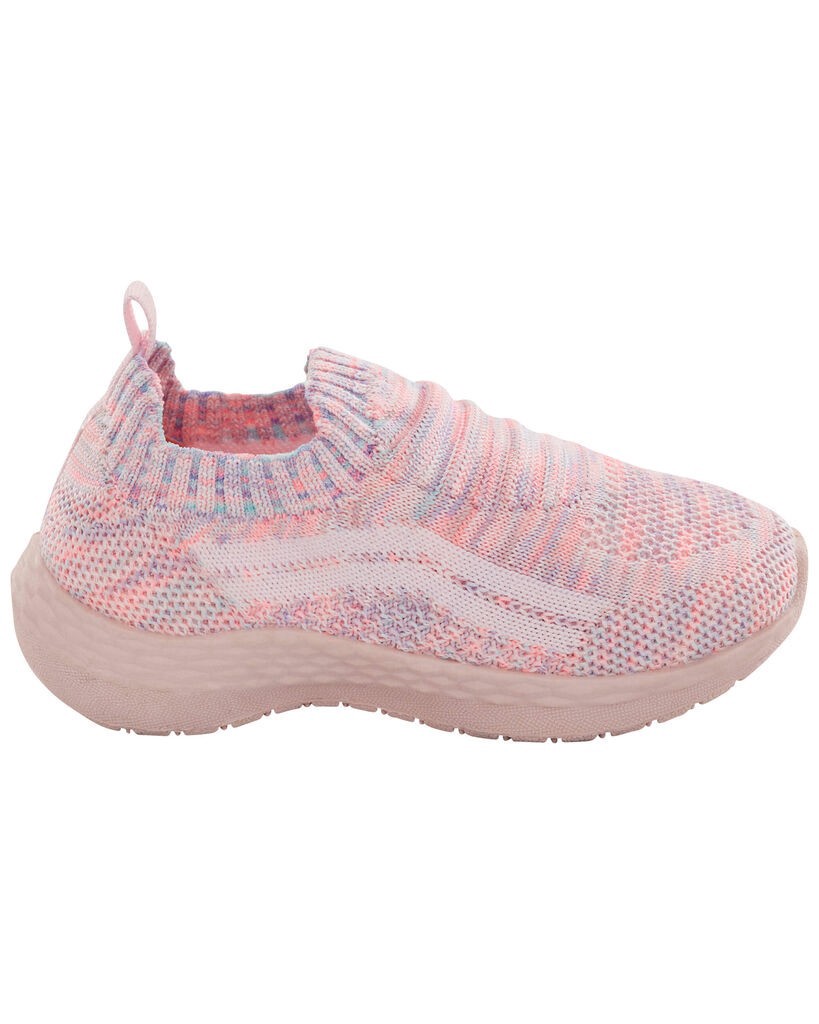 slide 4 of 6, Carter's Toddler Recycled Knit Slip-On Shoes Pink 7, 1 ct