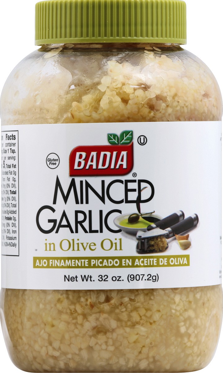 slide 1 of 3, Badia Garlic Minced In Olive Oil, 32 oz