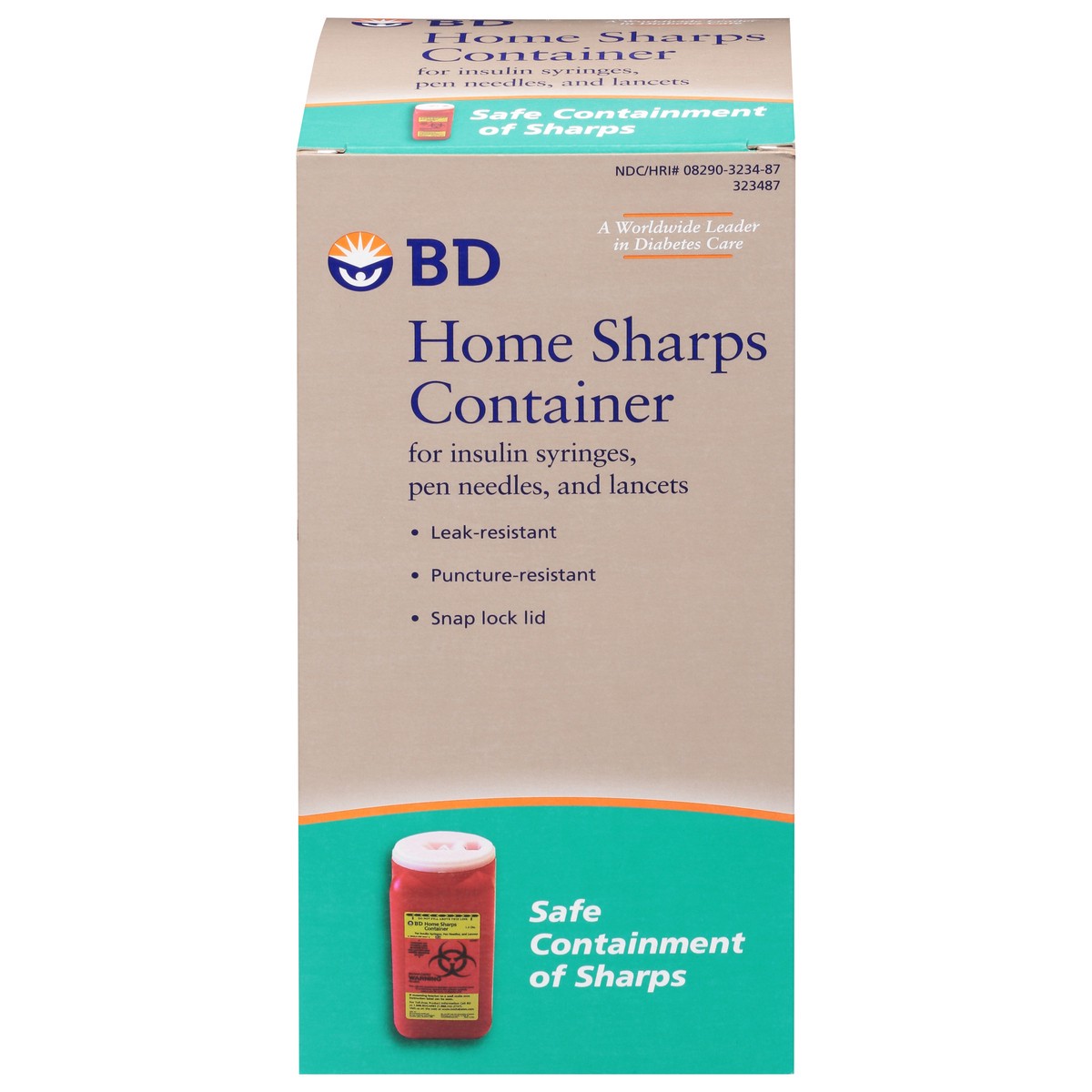 slide 1 of 9, BD Home Sharps Container, 1 ct