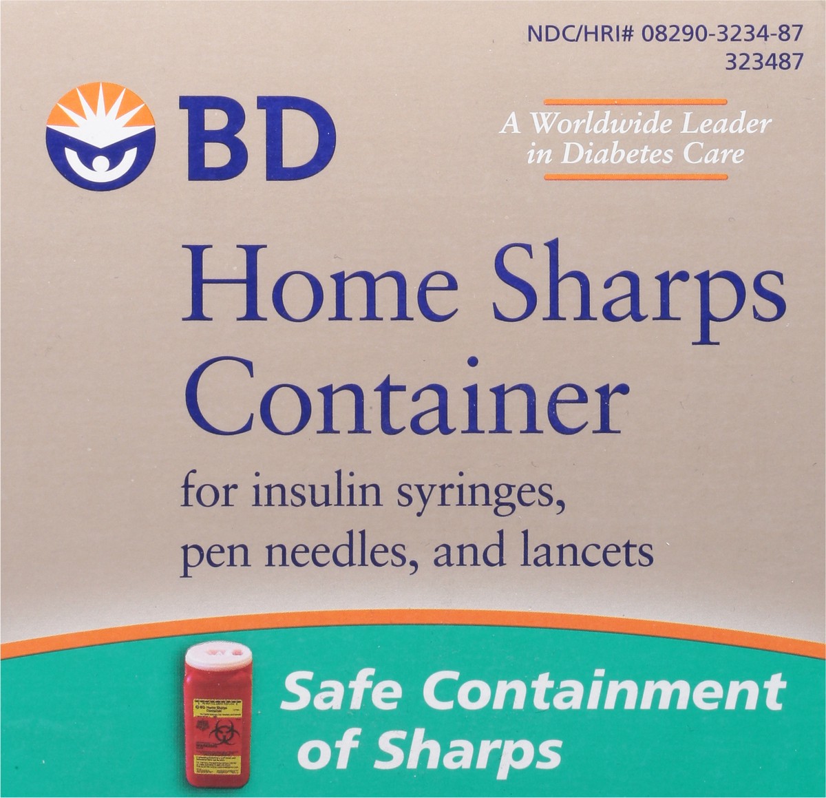 slide 9 of 9, BD Home Sharps Container, 1 ct