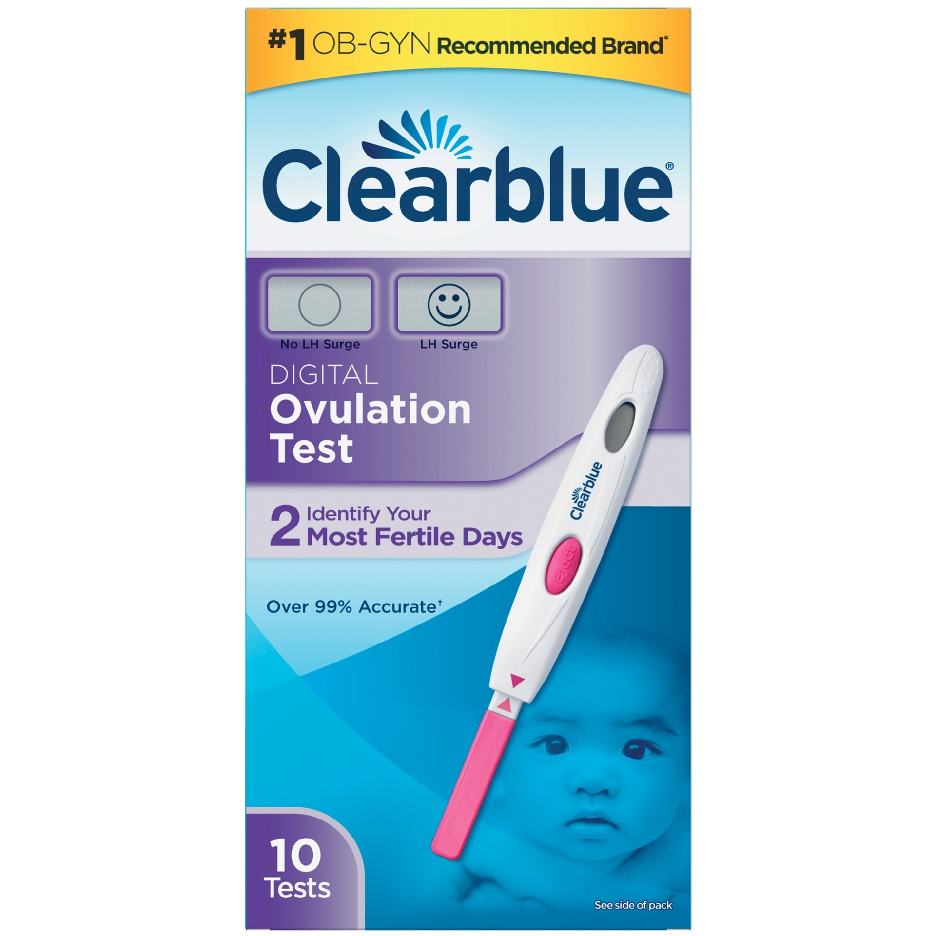 slide 1 of 1, Clearblue Digital Ovulation Test, 10 ct