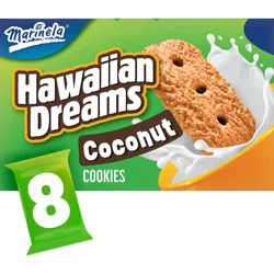 Marinela Hawaiian Dreams Coconut Cookies, 8 packs, Cookies, 20.32 oz Multipack