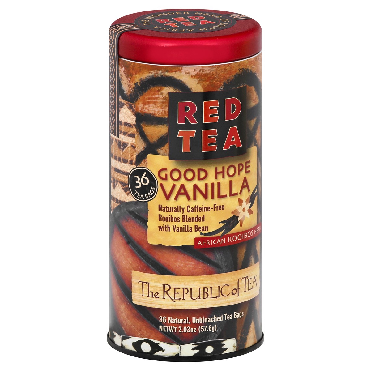 slide 5 of 9, The Republic of Tea African Rooibos Herb Good Hope Vanilla Red Tea - 36 ct, 36 ct