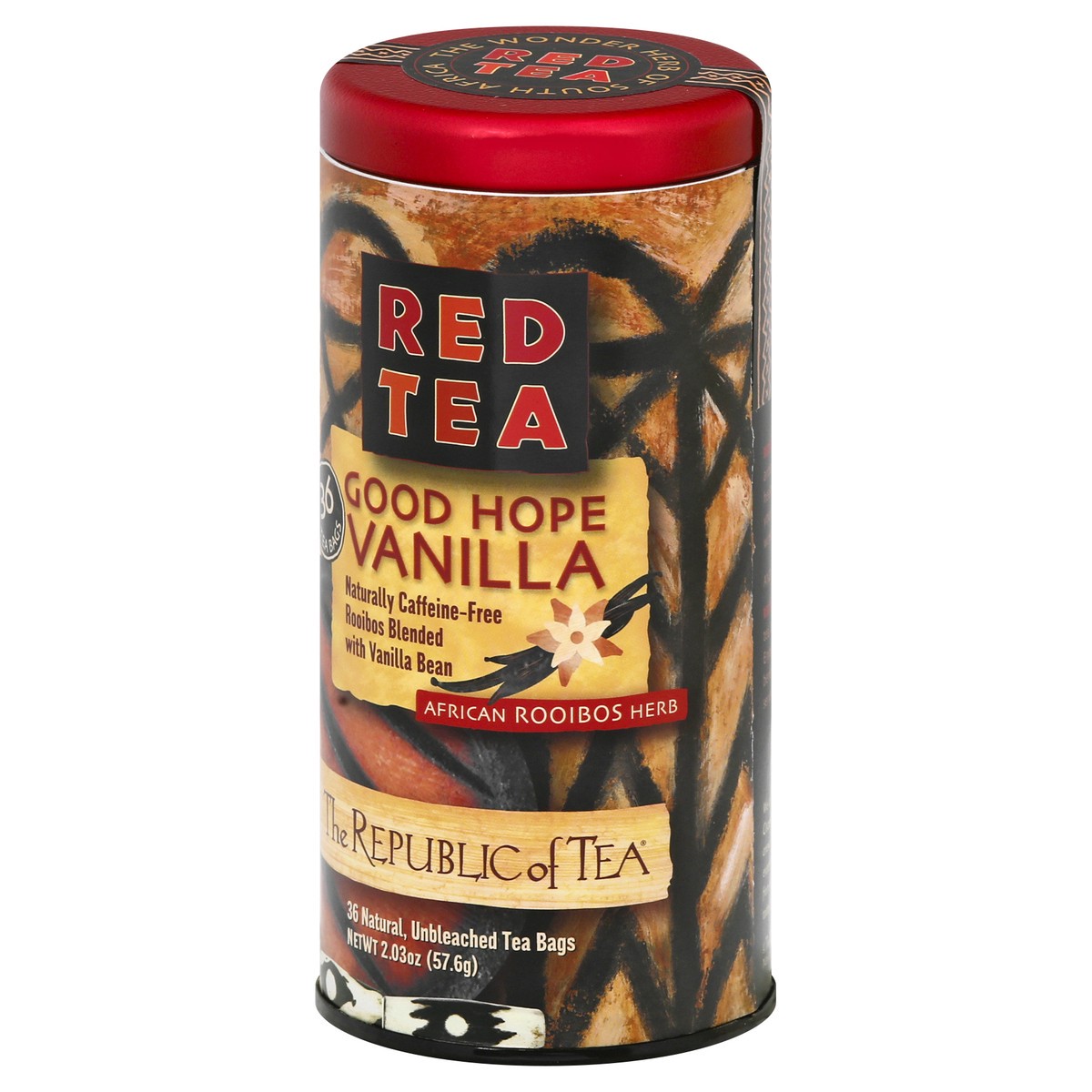 slide 3 of 9, The Republic of Tea African Rooibos Herb Good Hope Vanilla Red Tea - 36 ct, 36 ct