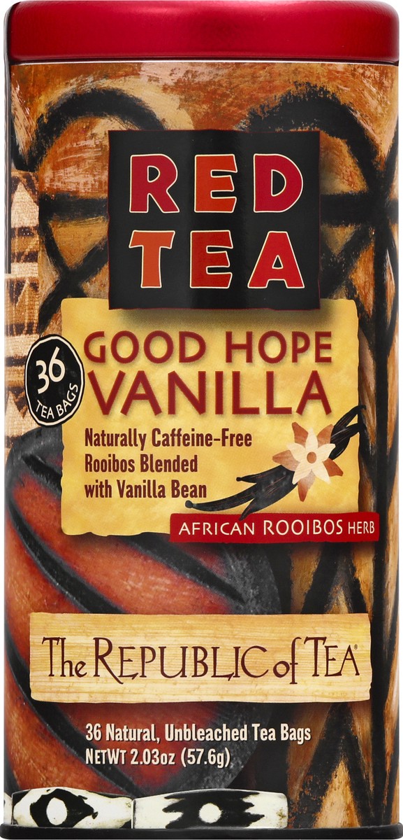 slide 7 of 9, The Republic of Tea African Rooibos Herb Good Hope Vanilla Red Tea - 36 ct, 36 ct