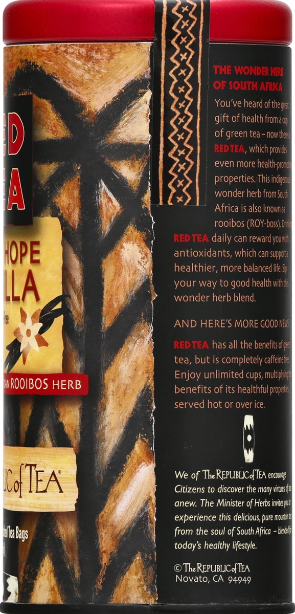 slide 8 of 9, The Republic of Tea African Rooibos Herb Good Hope Vanilla Red Tea - 36 ct, 36 ct