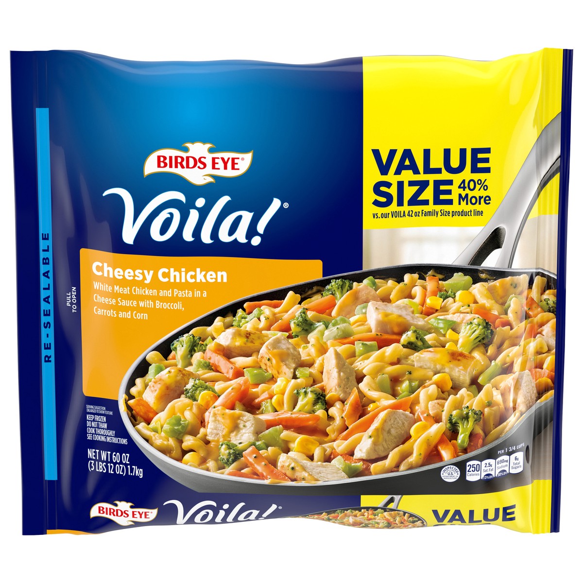 slide 1 of 13, Birds Eye Voila! Value Size Cheesy Chicken Value Size 60 oz, 60 oz