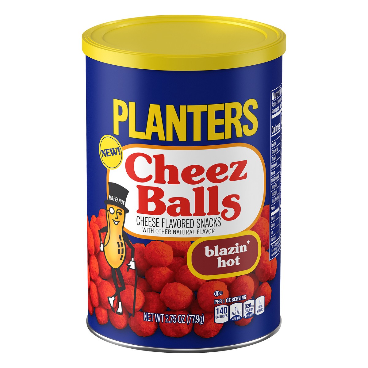 slide 1 of 10, Planters Blazin' Hot Cheez Balls Cheese Flavored Snacks, 2.75 oz