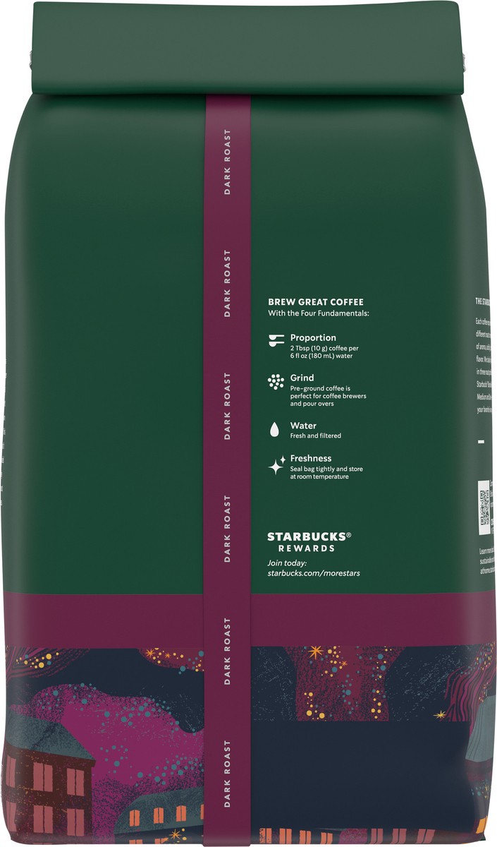 slide 9 of 9, Starbucks Ground Coffee, Dark Roast Coffee, French Roast, 100% Arabica, 1 bag (28 oz), 28 oz