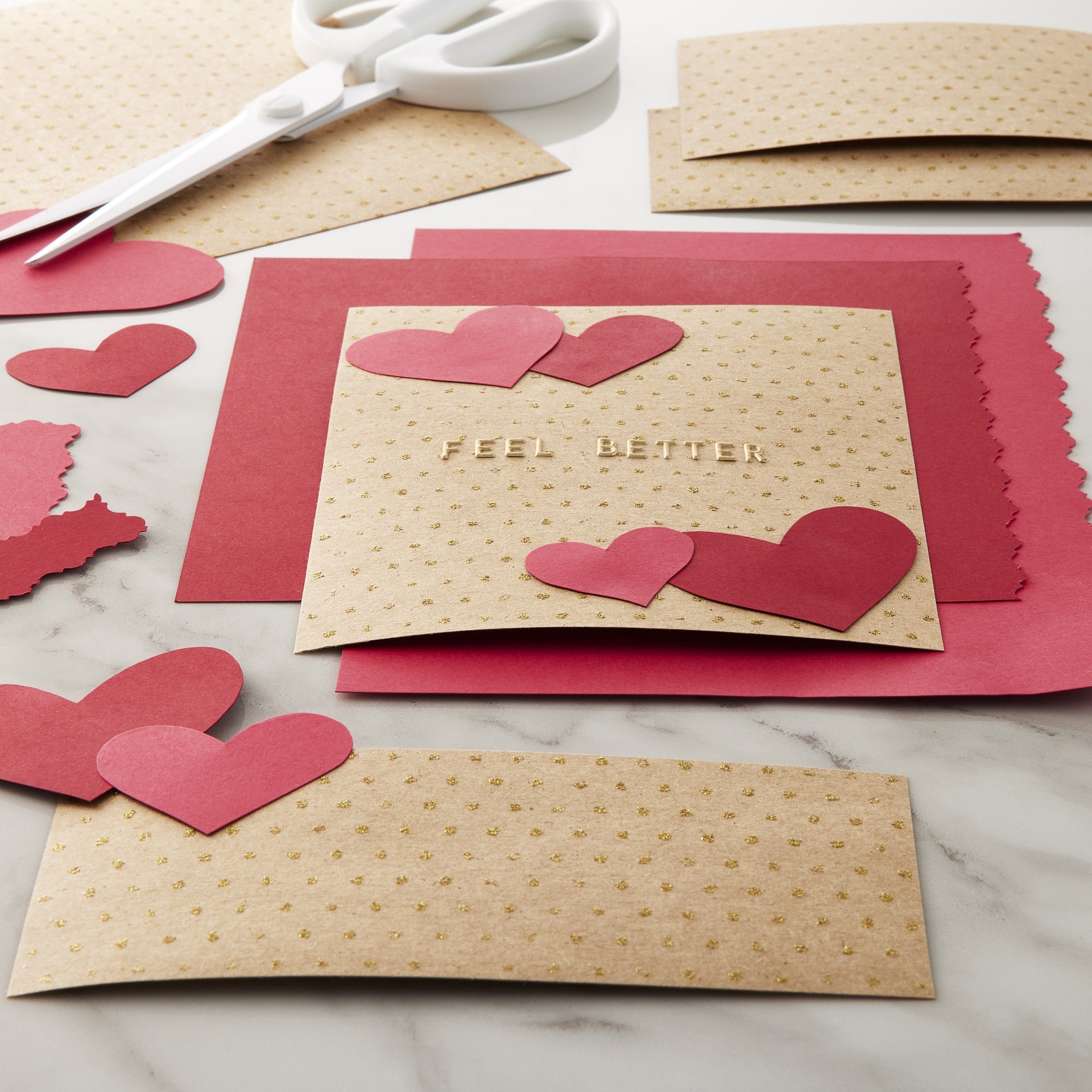slide 2 of 2, Gold & Kraft Dotted Paper By Recollections, 12" X 12", 12 in x 12 in