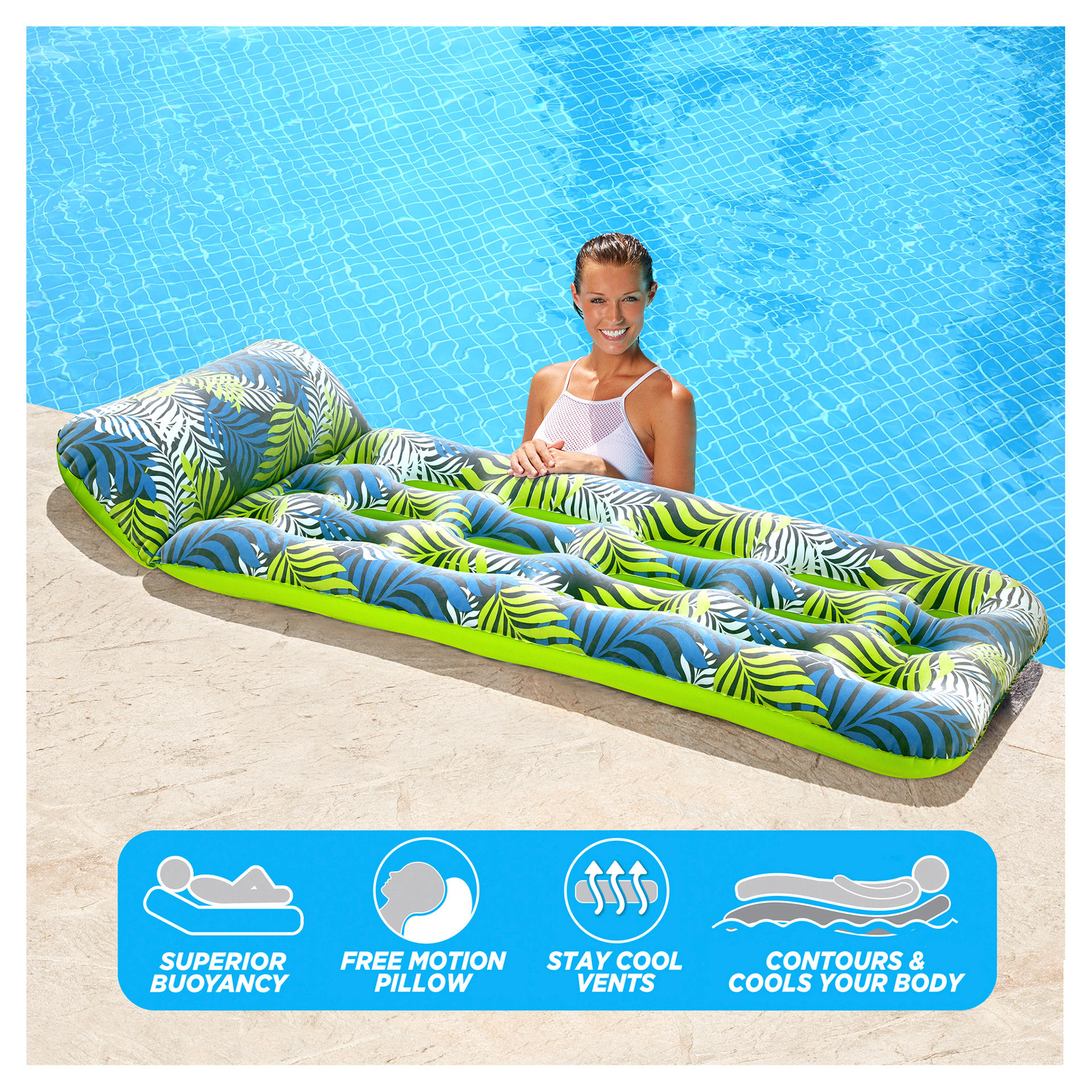 slide 9 of 17, AQUA LEISURE Aqua Contour Lounge, 1 ct