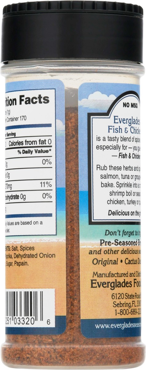 slide 4 of 9, Everglades Fish & Chicken Seasoning 6 oz, 6 oz