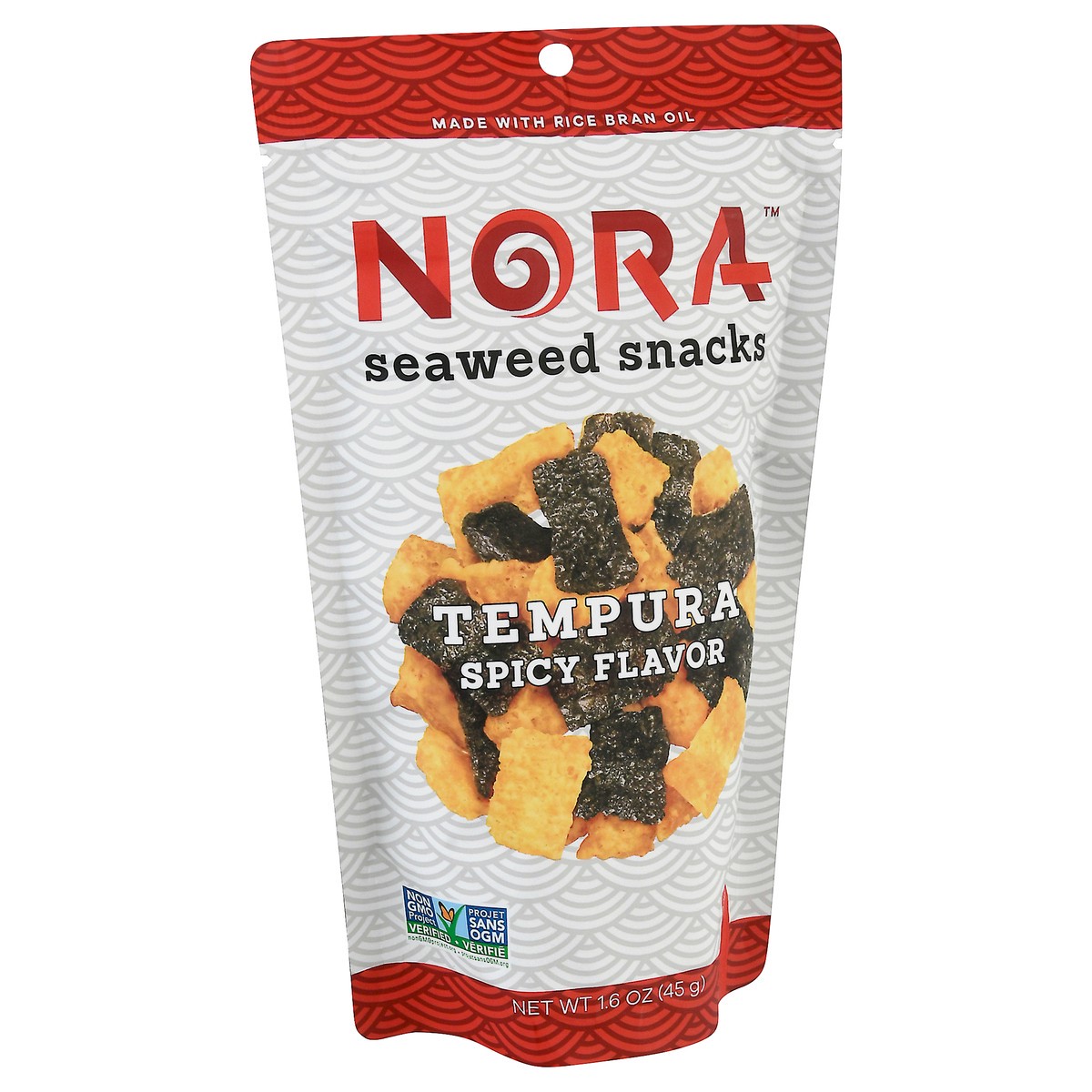 slide 2 of 9, Nora Snacks Spicy Seaweed Tempura, 1.6 oz